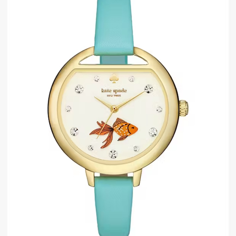 kate spade Fish Bowl Metro Watch NWOT In Box